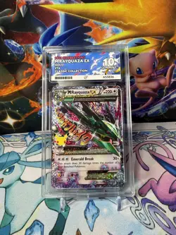 Pokemon TCG Mega M Rayquaza EX Card 76/108 Celebrations Ace 10 Gem Mint - Image 1
