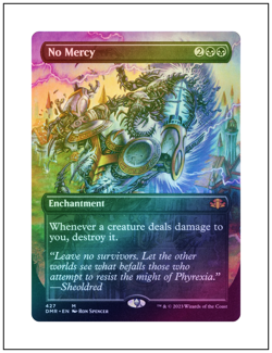 1x No Mercy, Foil, Borderless Art, Magic the Gathering, MTG NM - Image 1