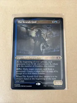 MTG The Scarab God CMM 0590 M NM FOIL Etched - Image 2