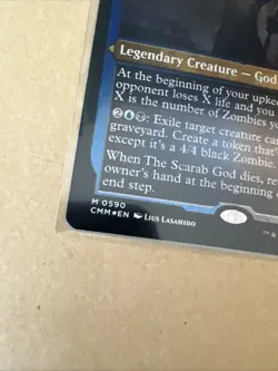 MTG The Scarab God CMM 0590 M NM FOIL Etched - Image 3