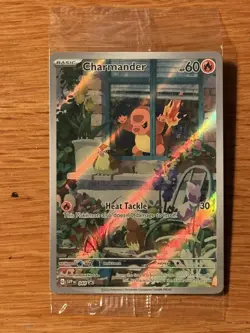 Pokemon Charmander 044 SVP Sealed Obsidian Flames ETB Full Art Holofoil Promo!! - Image 1