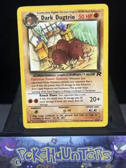 Pokemon Card Dark Dugtrio 23/82 Team Rocket Non Holo Rare Played - Image 1