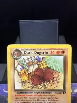 Pokemon Card Dark Dugtrio 23/82 Team Rocket Non Holo Rare Played - Image 2