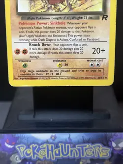 Pokemon Card Dark Dugtrio 23/82 Team Rocket Non Holo Rare Played - Image 3