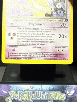 Pokemon Card Dark Hypno 9/82 Holo Rare Team Rocket Set Swirl WOTC Played - Image 4