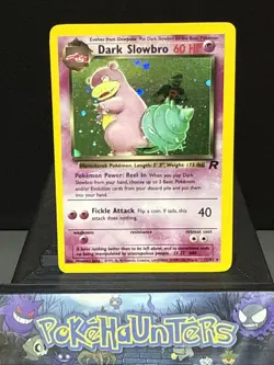 Pokemon Card Dark Slowbro 12/82 Holo Rare Team Rocket Set WOTC Played - Image 1