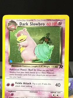 Pokemon Card Dark Slowbro 12/82 Holo Rare Team Rocket Set WOTC Played - Image 2