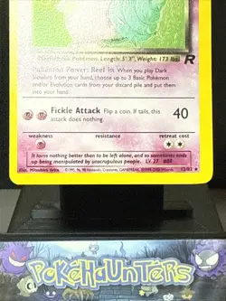 Pokemon Card Dark Slowbro 12/82 Holo Rare Team Rocket Set WOTC Played - Image 3