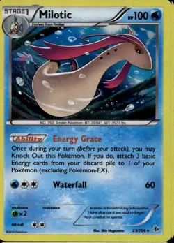 Milotic 23/106 Holo Rare XY Flashfire Pokemon - Image 1
