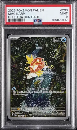 2023 POKEMON PAL EN-PALDEA EVOLVED ILLUSTRATION RARE #203 MAGIKARP PSA 9 - Image 1