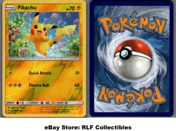 2019 Pokemon, Hidden Fates, #19/68 Pikachu, Reverse Holo Common - Image 1
