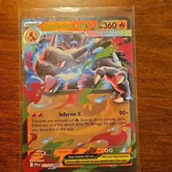 Pokemon TCG Mega Charizard X EX, Meowth, Dark Charizard Holo Lot Vintage English - Image 1