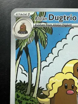 Pokemon Alolan Dugtrio 208/191 Surging Sparks Holo Illustration Rare (NM) - Image 2