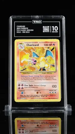 2023 POKEMON CLC-CLASSIC #003 CHARIZARD TAG 10 HIGHEST RATED GEM MINT - Image 1