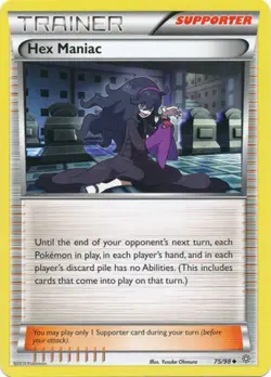 2x (XY07-075) Hex Maniac (U) Pokemon XY Ancient Origins Card # 75 - Image 1