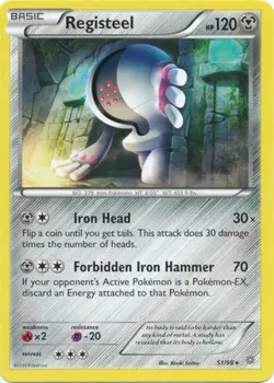 2x (XY07-051) Registeel Rare Pokemon XY Ancient Origins Card # 51 - Image 1