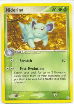 (pok-FRLG-040) Nidorina (U) Pokemon EX FireRed LeafGreen Card # 40 - Image 1