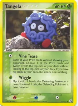 (pok-FRLG-030) Tangela (R) Pokemon EX FireRed LeafGreen Card # 30 - Image 1