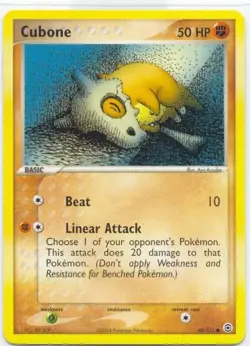 2x (pok-FRLG-060) Cubone (C) Pokemon EX FireRed LeafGreen Card # 60 - Image 1