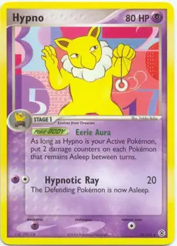 (pok-FRLG-025) Hypno (R) Pokemon EX FireRed LeafGreen Card # 25 - Image 1