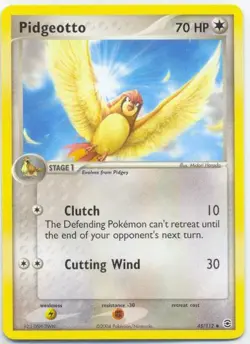 (pok-FRLG-045) Pidgeotto (U) Pokemon EX FireRed LeafGreen Card # 45 - Image 1