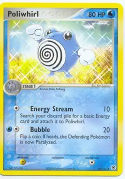 (pok-FRLG-046) Poliwhirl (U) Pokemon EX FireRed LeafGreen Card # 46 - Image 1