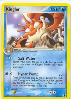 (pok-FRLG-026) Kingler (R) Pokemon EX FireRed LeafGreen Card # 26 - Image 1