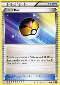 2x (BW4-89) Level Ball (U) Pokemon BW Next Destinies Card # 89 - Image 1