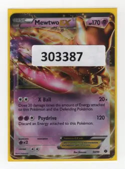 (303387) MEWTWO EX 54/99 B&W NEXT DESTINIES Ultra Rare Holo Pokemon Card - Image 1