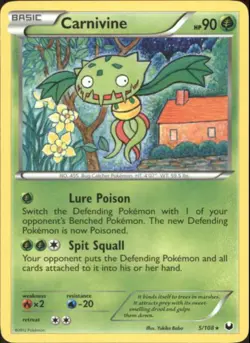 2x (BW5-5) Carnivine Rare Pokemon B&W Dark Explorers Card # 5 - Image 1