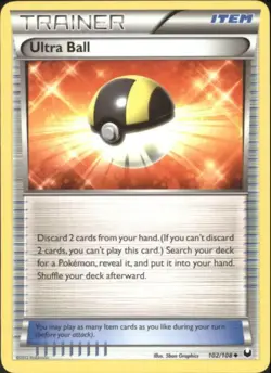 2x (BW5-102) Ultra Ball (U) Pokemon B&W Dark Explorers Card # 102 - Image 1
