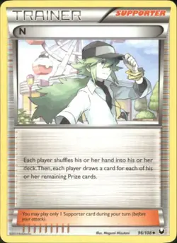 (BW5-96) N (U) Pokemon B&W Dark Explorers Card # 96 - Image 1