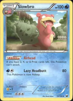 2x (BW5-24) Slowbro (U) Pokemon B&W Dark Explorers Card # 24 - Image 1
