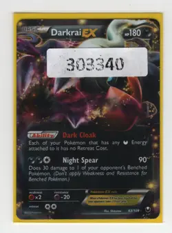 (303340) DARKRAI EX 63/108 B&W DARK EXPLORERS Ultra Rare Holo Pokemon Card - Image 1