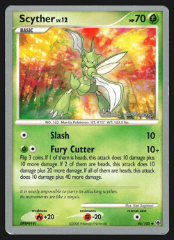 Scyther 46/100 World Championships 2008 Tristan Robinson Pokemon Card MP - Image 1