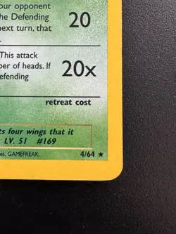Pokemon Neo Revelation Crobat 4/64 Holo Rare Vintage 2000 Card - Image 2
