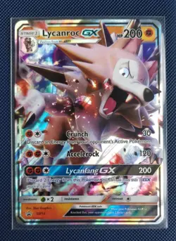 Pokemon Cards - Lycanroc GX SM14 Near Mint - Image 1