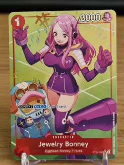 Jewelry Bonney ST21-004 Full Art Parallel - One Piece Card Game - Image 1