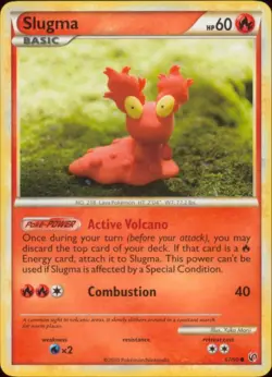 2x (HSDT-067) Slugma (C) Pokemon HGSS Undaunted Card # 67 - Image 1