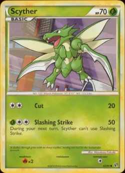 2x (HSDT-065) Scyther (C) Pokemon HGSS Undaunted Card # 65 - Image 1
