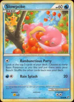 2x (HSDT-066) Slowpoke (C) Pokemon HGSS Undaunted Card # 66 - Image 1
