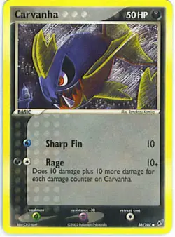 2x (DEOXYS-056) Carvanha (C) Pokemon EX Deoxys Card # 56 - Image 1
