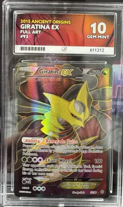 Pokemon TCG Giratina EX Ancient Origins Card 93/98 Full Art ACE 10 - Image 1