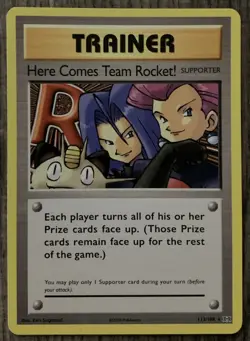 Here Comes Team Rocket! 113/108 Evolutions Secret Rare Non Holo Pokemon Card LP - Image 1