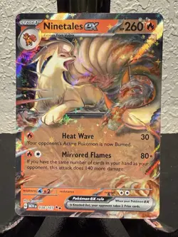 Pokemon TCG Ninetales EX SV Scarlet & Violet 151 Double Rare Holo Card - Image 1