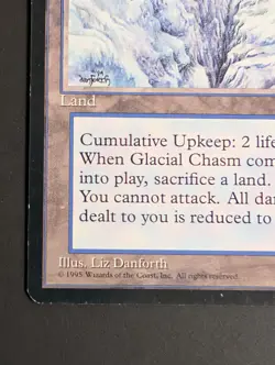 MTG Card - 1x Glacial Chasm - Ice Age - LP - Vintage - Magic The Gathering 1995 - Image 3