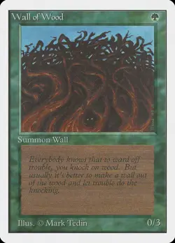 Wall of Wood | MtG Magic Unlimited | English | Near Mint-Mint (NM-M) - Image 1