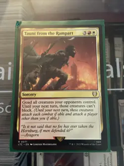 Taunt From the Rampart Commander: The Lord of the Rings RARE - Image 1