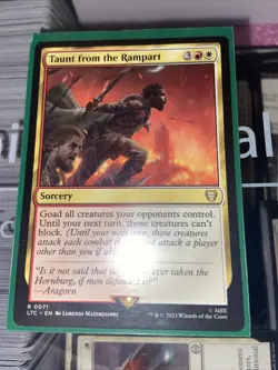 Taunt From the Rampart Commander: The Lord of the Rings RARE - Image 2
