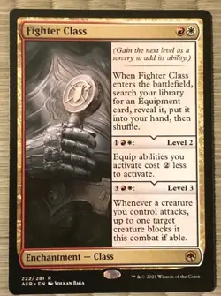 1x MTG Fighter Class - AFR Rare! NM Mint! Ships Fast! - Image 1